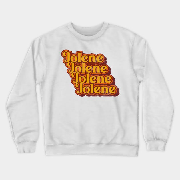 Jolene ))(( Distressed Country Music Classics Fan Art Crewneck Sweatshirt by darklordpug